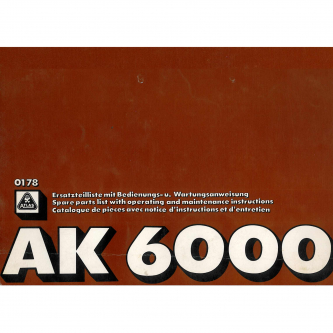 Atlas AK 6000 Parts Catalog